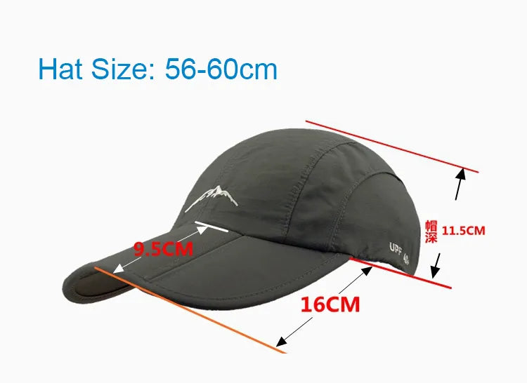 Cap Foldable Cycling hat Sun Protection