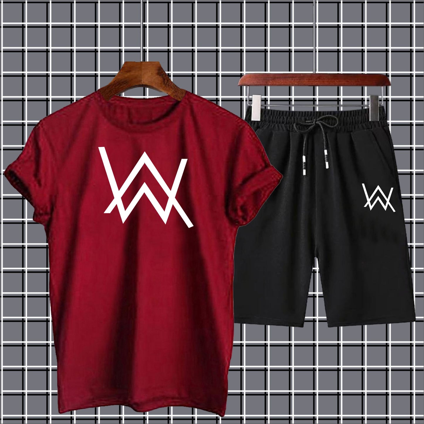 T-Shirt and Black Shorts
