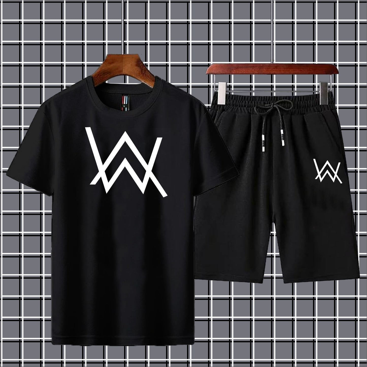 T-Shirt and Black Shorts